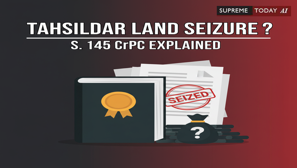 Can a Tahsildar Seize Land Under Section 145 CrPC to Determine Ownership?