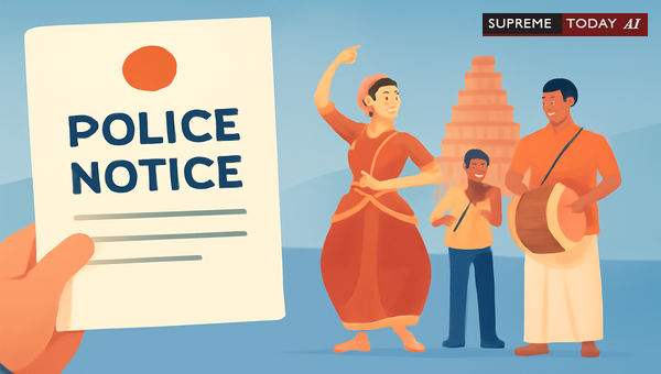 Responding to Police RC Notices for Cultural Programs in Tamil Nadu Under DGP Circular Rc.007301