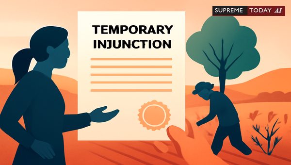 Temporary Injunctions Against Co-Owners for Crop Destruction on Joint Property in India