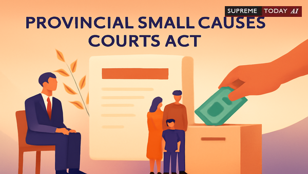 Tenant Deposit Requirement for Section 25 Revision Under Provincial Small Causes Courts Act