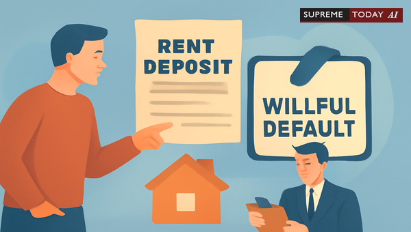 Tenant Rent Deposit Notice Non-Compliance: Does Failure Constitute Willful Default?