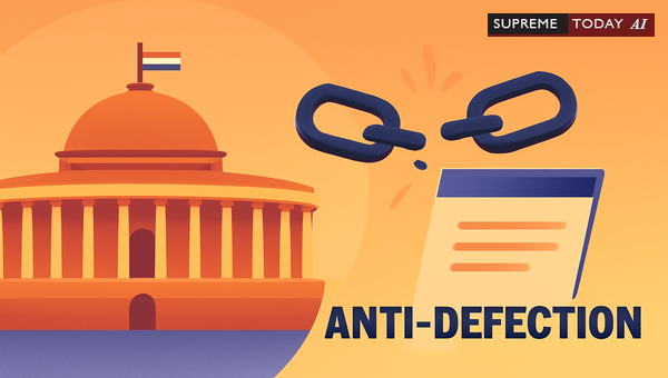 Anti-Defection Law: Judicial Review, Speaker Disqualification, and Constitutional Challenges