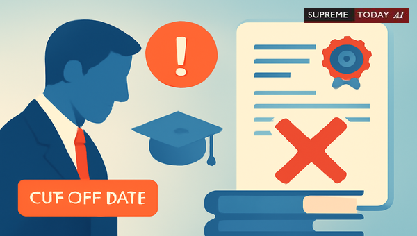 Termination for Missing Qualifications on Cut-Off Date: Supreme Court Legal Principles