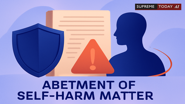 Is a Girl's Brother Liable for Abetment of Suicide if He Threatens Her Partner?