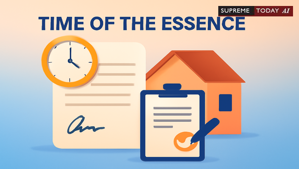 When Is Time of the Essence in Specific Performance Suits for Immovable Property Contracts?