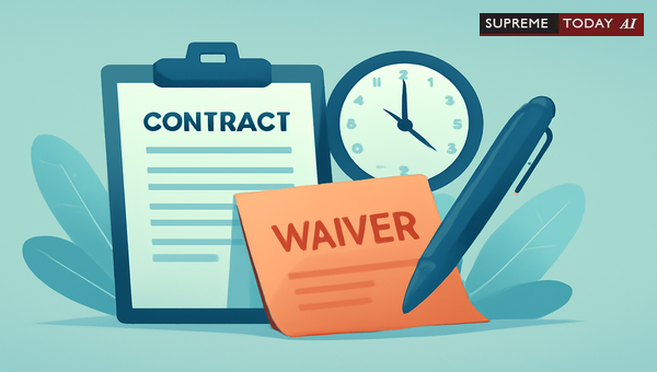 Do Time Extensions in Contract Performance Constitute a Waiver of Enforcement Rights