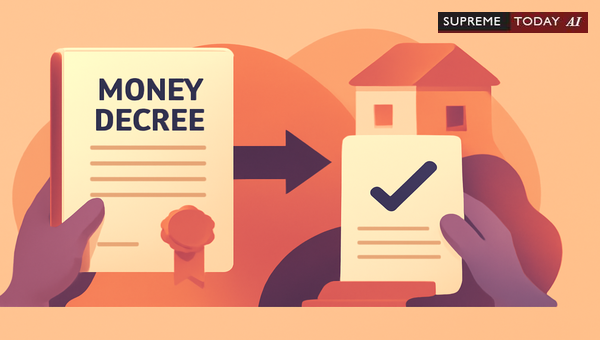 Registration Requirements for Transfer of Money Decrees Charged on Immovable Assets