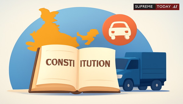 Seventh Schedule Transport Classification: Analyzing Union List Entry 29 and State Entry 57