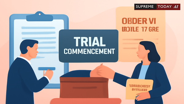 Determining Trial Commencement Amidst Pending Amendment Petitions Under Order VI Rule 17 CPC