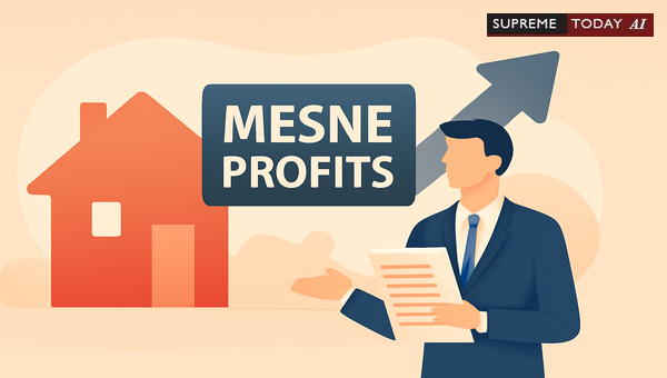 Admissibility of Mesne Profits in Civil Suits Absent Specific Prayer in Plaint