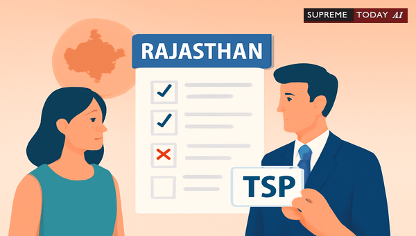 Adjusting Meritorious TSP Candidates Against Non-TSP Vacancies in Rajasthan Recruitment