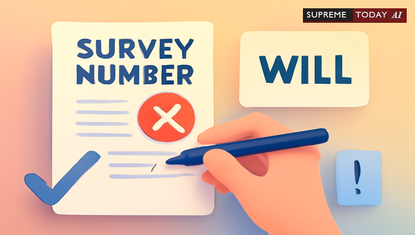 Typing Mistake in Survey Number: Makes Will Suspicious?