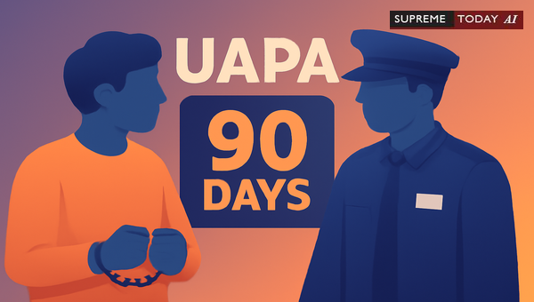 Maintainability of Police Custody Petitions Beyond 90 Days of Judicial Remand Under UAPA