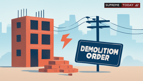 Unauthorized Construction and Electricity Connections: Judicial Stance on Demolition and Penalties