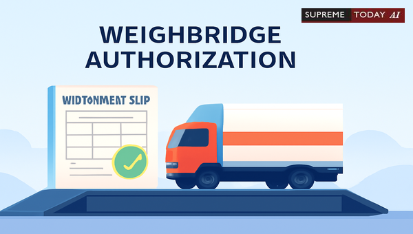 Validity of Weighment Slips from Unauthorized Weighbridges Under Section 341 MV Rules