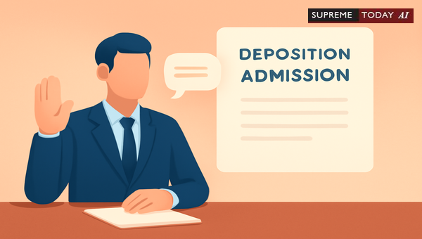 Finality and Evidentiary Weight of Unchallenged Deposition Admissions in Indian Litigation