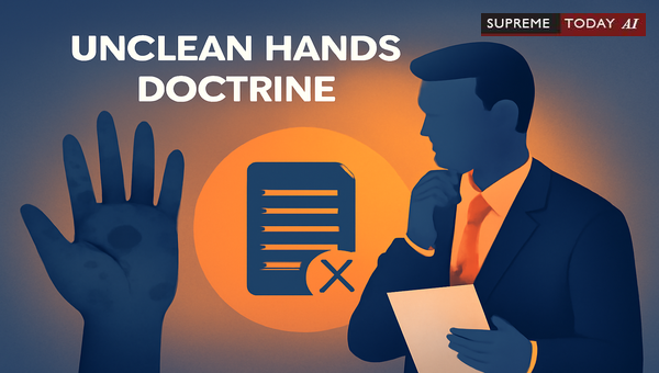 Unclean Hands Doctrine: Why Indian Courts Deny Injunctions to Litigants Suppressing Facts