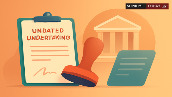 Validity of Undated Undertakings in Indian Courts: Consequences for Contempt Proceedings