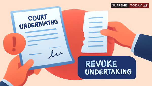 Unilateral Revocation of Court Undertakings and the Risk of Contempt of Court Proceedings