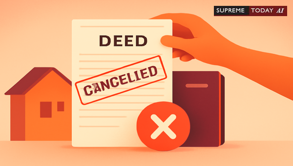 Unilateral Sale Deed Cancellation: Why Oral Agreements and One-Sided Deeds Are Invalid