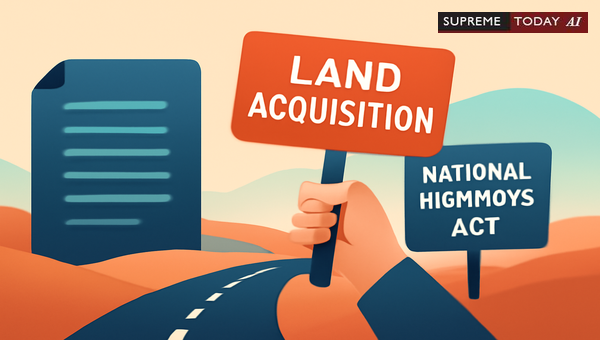 Unnotified Land Acquisition under NH Act: No Automatic Vesting Without Fresh Notification