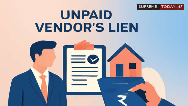 Enforcing Unpaid Vendor's Lien on Immovable Property Under Section 55 of Transfer of Property Act