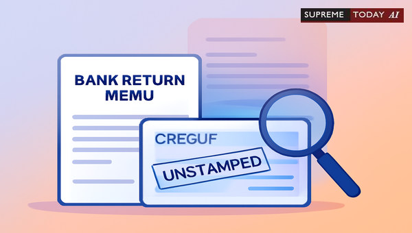 Unstamped Bank Return Memo in NI Act Cases: Does Lack of Stamp Lead to Acquittal?