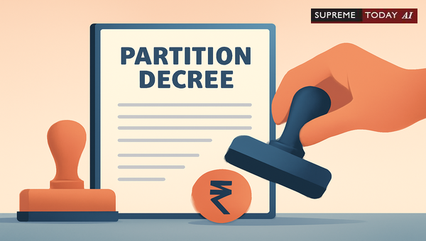 Executing Unstamped Partition Decrees: Why Stamp Duty Non-Compliance Bars Enforcement