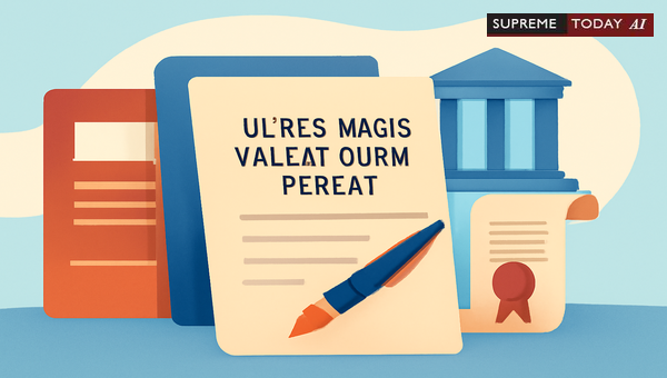 Applying Ut Res Magis Valeat Quam Pereat for Effective Statutory and Contract Interpretation