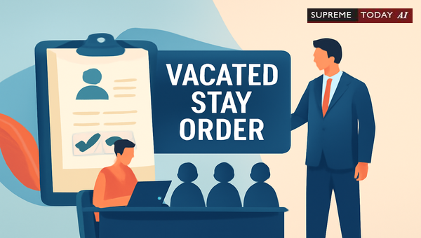 Vacating Stays on Public Service Selection Processes: Judicial Standards and Candidate Rights