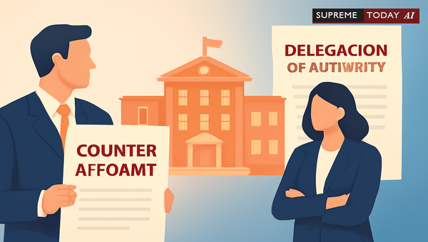 Validity of Accounts Officer Signatures on Counter Affidavits for Deputy Directors of Education