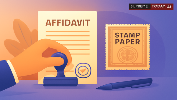 Validity of Executing Court Affidavits on Stamp Paper Purchased in Another Person's Name