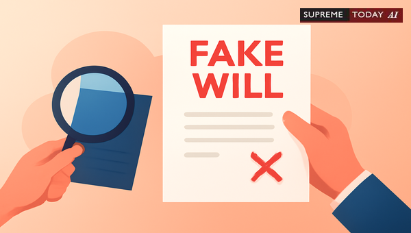 Legal Validity of Invitations and Inheritance Claims Based on Fabricated Wills