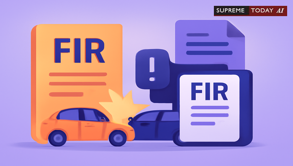 Legal Validity of Registering Dual FIRs for a Single Vehicle Collision Incident
