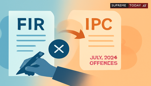 Legality of FIRs Registered Under IPC After July 1 2024 for Pre-Existing Offenses