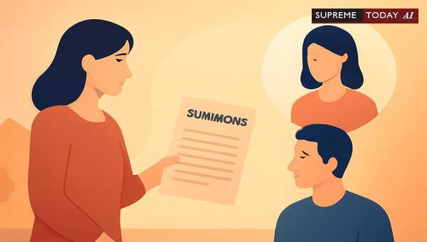Is Service of Summons on an Adult Female Family Member Valid Under CPC Order V Rule 15?