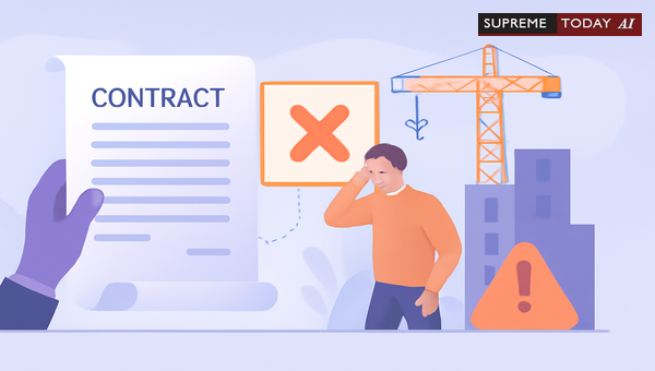 When Is a One-Week Notice for Construction Contract Termination Legally Valid?