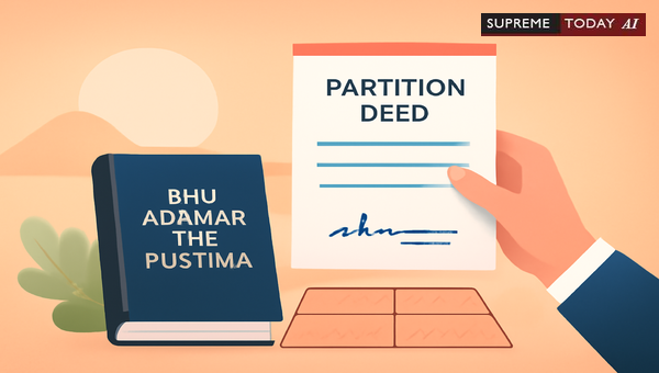 Legal Validity of Partition Deeds on Bhu Adhikar Rin Pustika in Land Disputes