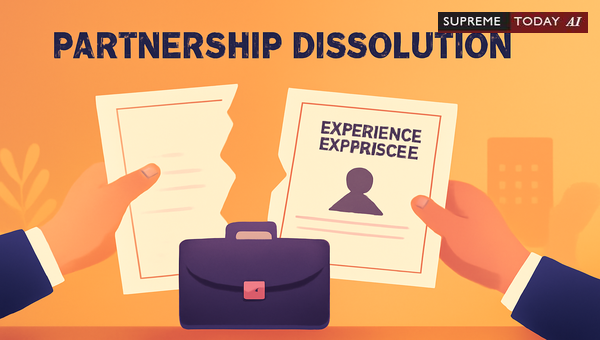 Validity of Partner Experience Certificates in Post-Dissolution Partnership Firm Contracts