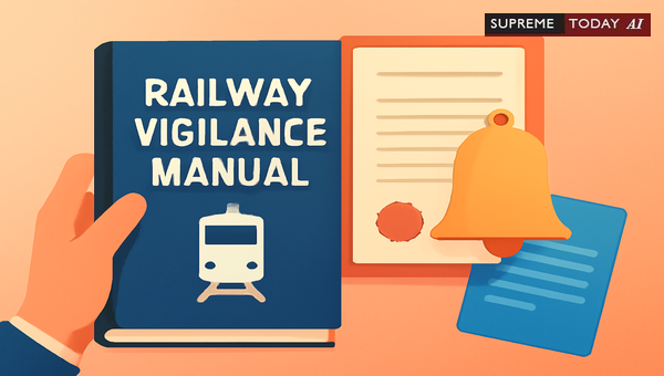 Validity of Railway Vigilance Manual Notifications Without Official Gazette Publication