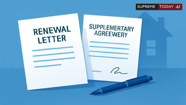 Tenancy Renewal Strategies: Legal Validity of Renewal Letters vs Supplementary Agreements