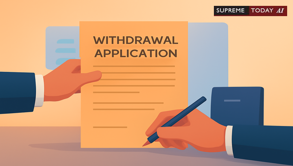 Validity of Suit Withdrawal Applications Filed by Counsel Without Personal Party Signatures