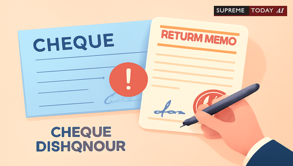 Admissibility of Unsigned Bank Return Memos in Section 138 Cheque Dishonour Proceedings