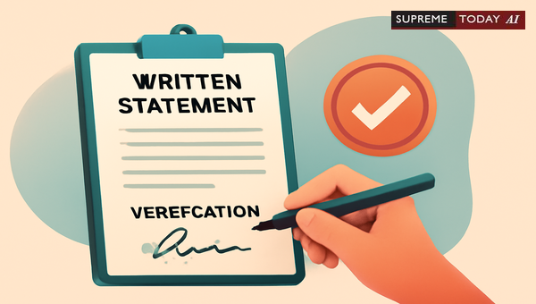 Verification Standards for Written Statements under CPC Order VI Rule 15