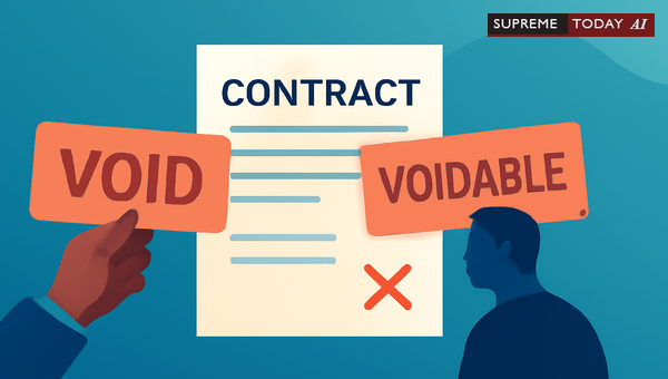 Void vs Voidable Contracts: Distinguishing Invalidity from Rescission in Jurisprudence
