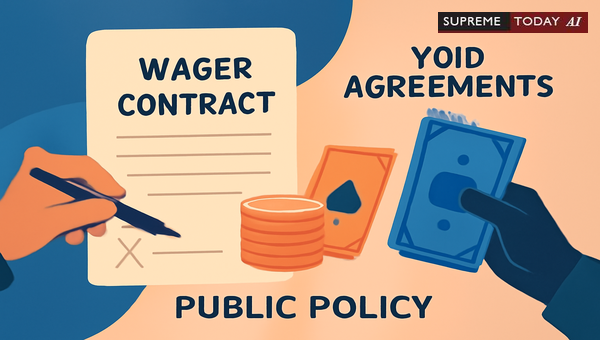 Legal Status of Wager Contracts and Betting Agreements under Section 30 Indian Contract Act