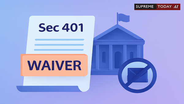 Waiver of Section 401 Notice in Municipal Corporation Suits: Legal Principles and Precedents