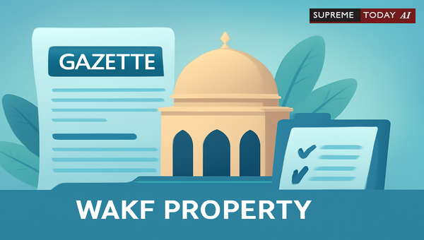 Supreme Court Rules Wakf Gazette Notifications Are Only Presumptive, Not Conclusive Proof