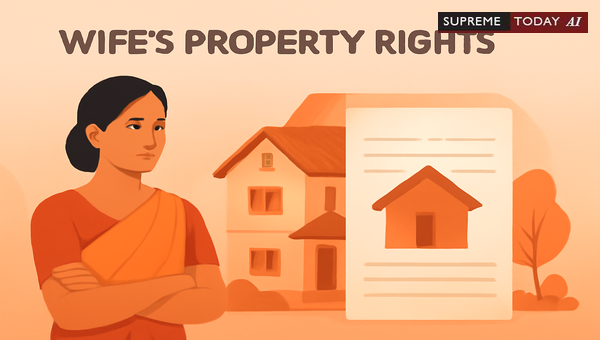 Wife's Right to Matrimonial Home and Property Claims in Indian Family Law