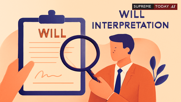Will Interpretation Principles: When a Testator's Clear Intent Prevails Over Judicial Review